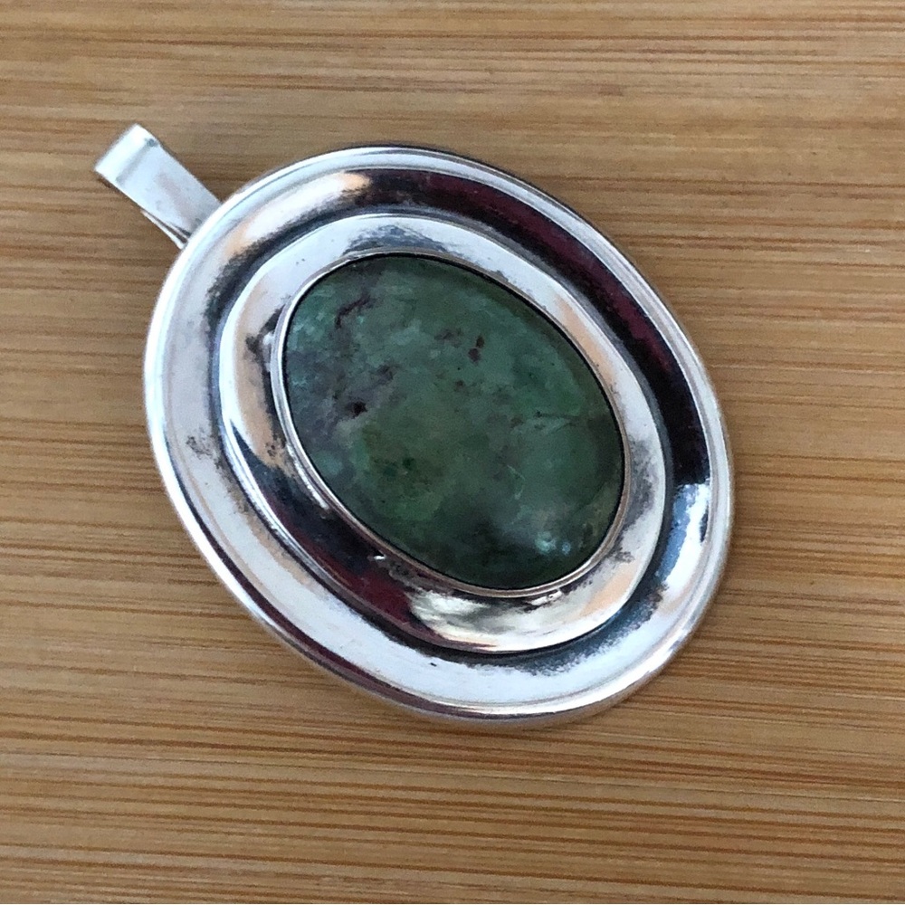 $72 Unique Vintage Estate Pendant  Sterling Silver  Signed PL 925 TAXCO MEX - Picture 7 of 9